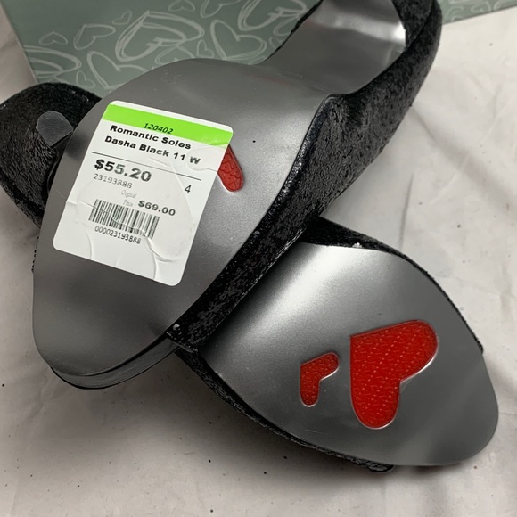 NEW 11M Romantic Soles Black Glitter platform heel - Picture 5 of 8